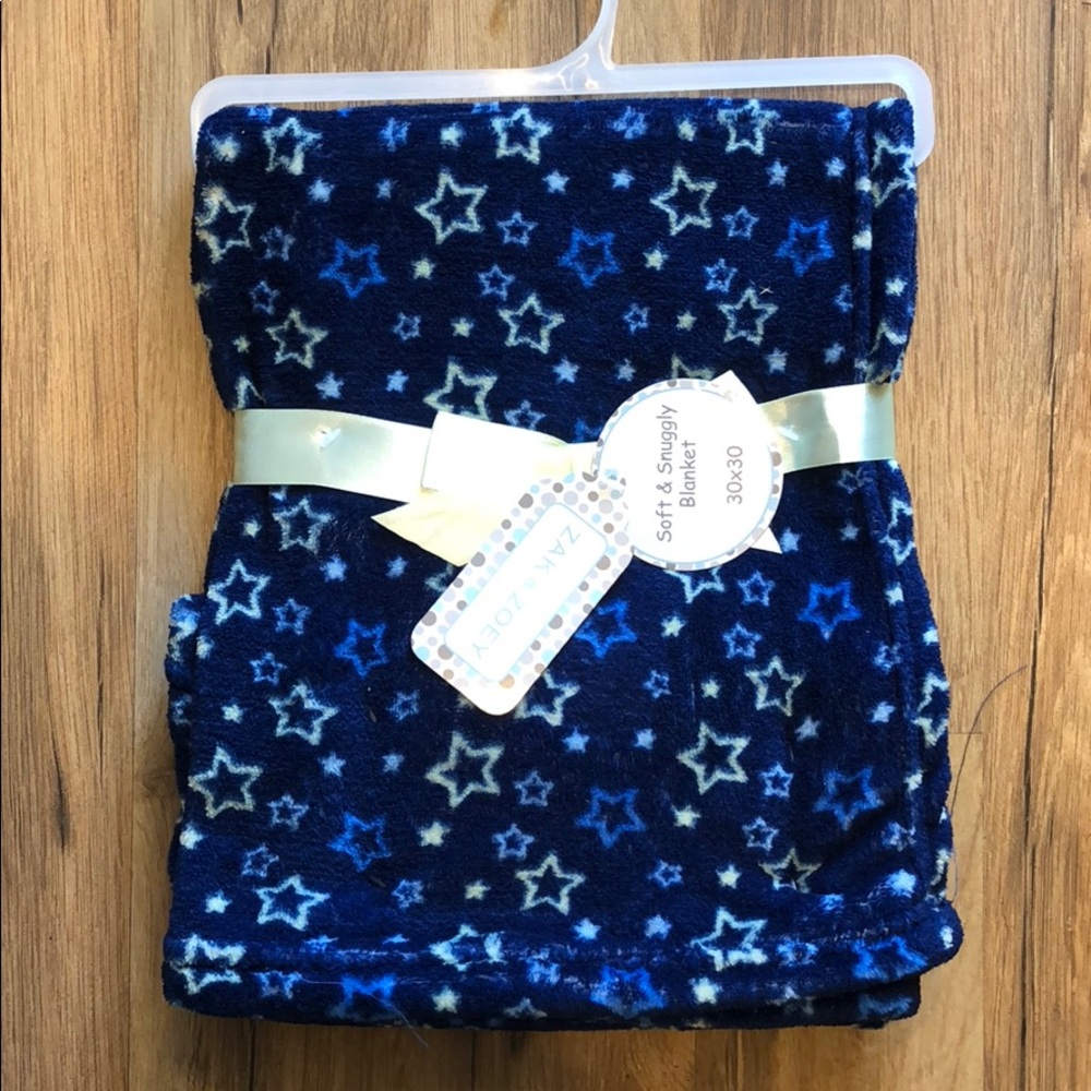Zak & Zoey Soft & Cuddly Stars Baby Blanket NWT